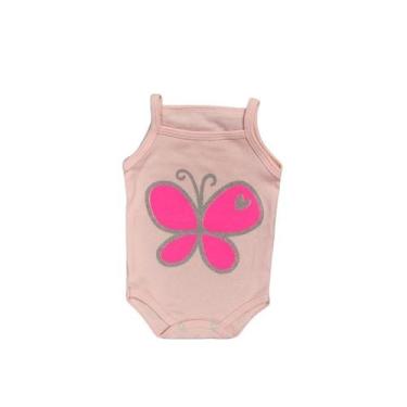 Imagem de Body Alcinha Bebe Menina Roupa Verão Estampado 100% Suedine - Sassá Ba