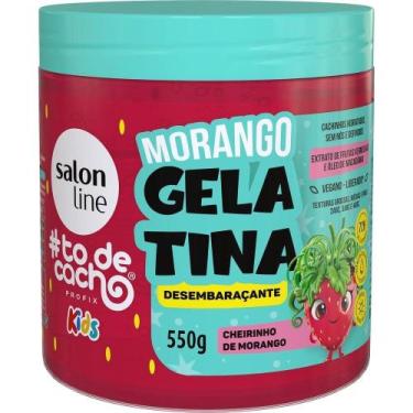 Imagem de Gelatina Capilar Salon Line Tô de Cachos Kids Morango Desembaraçante 5