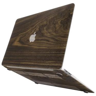 Imagem de Fancity Compatível com MacBook Air 33.0 cm Capa M1 A2337 A2179 A1932, impressão dupla face, capa protetora rígida emborrachada e capa de teclado para Mac Air 13 com Touch ID (2018-2021), madeira