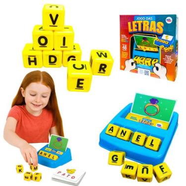 Imagem de Jogo Letras Alfabetizacao Infantil Figuras Pedagogico Oferta - Pakitoy