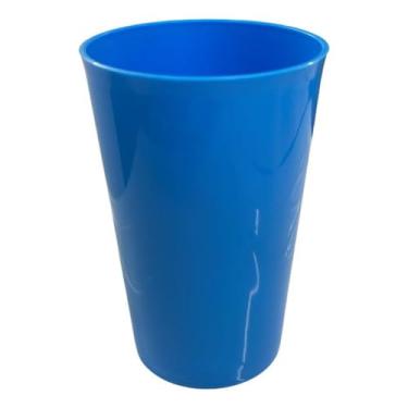 Imagem de Kit 50 Copos Ecológicos 200ml – Reutilizáveis Resistentes para Festas e Eventos (Azul Claro)