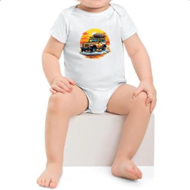 Imagem de Body infantil Aventura jeep praia sunset - Alearts, P