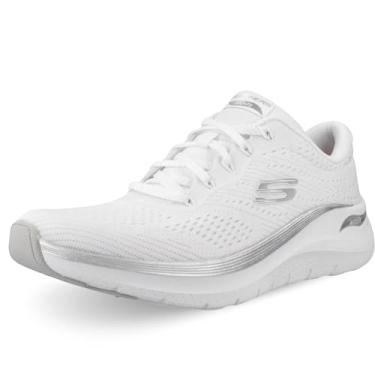 Imagem de Skechers Tênis feminino Arch Fit 2.0-Glow The Distance, Branco, prata, 39