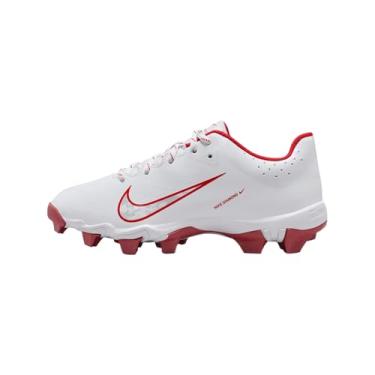 Imagem de Nike Chuteira infantil Hyperdiamond 4 Keystone (FZ0919-104, branco/platina pura/vermelho universitário), Branco/platina pura/vermelho universitário, 17
