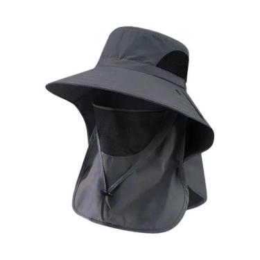 Imagem de Chapéu De Balde Unissex Com Proteção UV E Aba Para O Pescoço Para Ativ