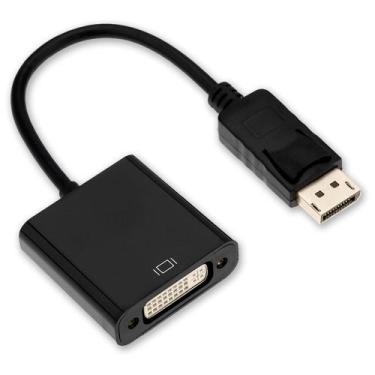 Imagem de Cabo Conversor Displayport Macho X DVI-I 24+5 Fêmea Dual Link Preto JC