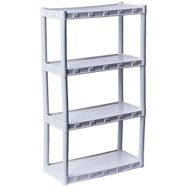 Imagem de Estante Plastica Branca 4 Prateleiras Agraplast Cod 854