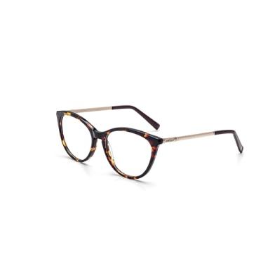 Imagem de Armação Retrô de Óculos Colcci Marrom Brilho Demi