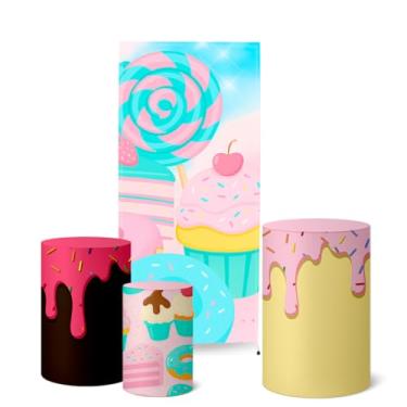 Imagem de Trio Capas Cilindro + Painel Lateral Romano Dia Das Crianças (K5CRI0003)