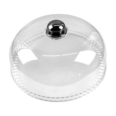 Imagem de Fenteer Cobertura para barraca de comida, cobertura para prato de bolo redondo multifuncional para eventos, mesa de jantar, cozinha e catering, Diâmetro 24.8 Cm