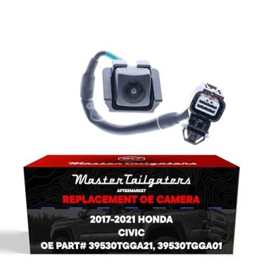 Imagem de Master Tailgaters Substituição para Honda Civic Coupe 16, Civic Coupe EX-L, EX-T, LX, LX-P, Touring Model 17, Civic Hatchback 17-21, Civic Type R 18-20 Câmera de reserva OE peça nº 39530TGGA21/A01