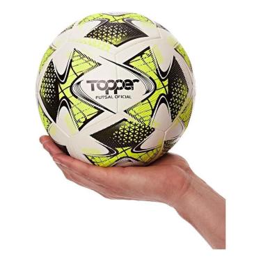 Imagem de Bola De Futebol Society 22 Cor Branca Com Detalhes Em Amarel