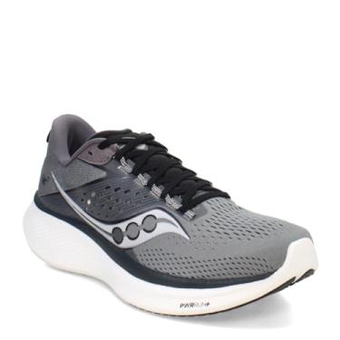 Imagem de Saucony Tênis masculino Ride 17, Cinza/Preto, 11.5