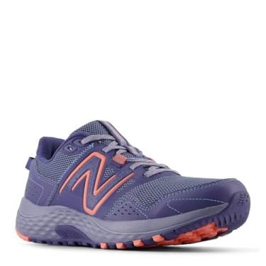 Imagem de New Balance Tênis de corrida feminino 410v8 Trail, Dream State/Sunfade Red/Dusk Shower, 38