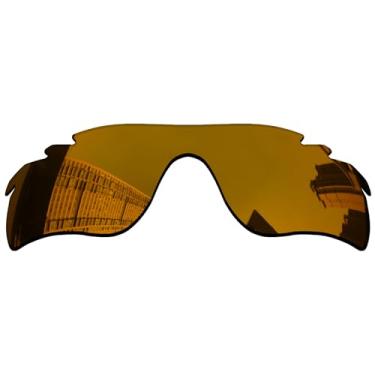 Imagem de Acefrog Lentes de reposição polarizadas de 1,5 mm para óculos de sol Oakley RadarLock Path, material atualizado, resistente a impactos - Bronze dourado polarizado espelhado - 1,5 mm