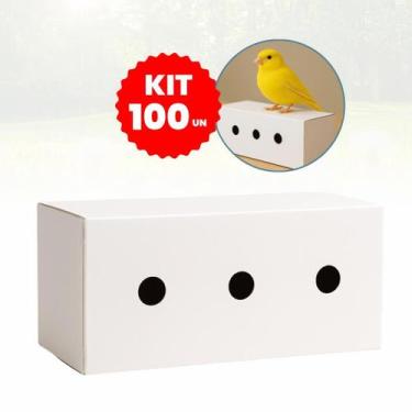 Imagem de Caixa Transporte Canário Papelão Reforçado Kit 100 un - Coyado Caixa t