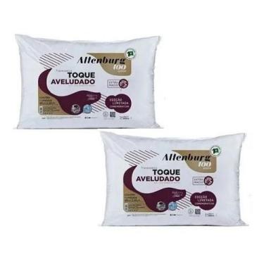 Imagem de Kit 2 Travesseiros Toque Aveludado Extra Macio Altenburg