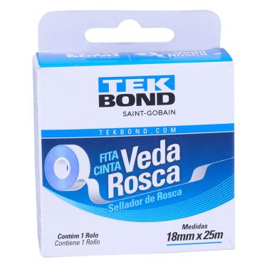 Imagem de Fita Veda Rosca Tek Bond Fácil Aplicação Fita Veda Rosca Tek Bond
