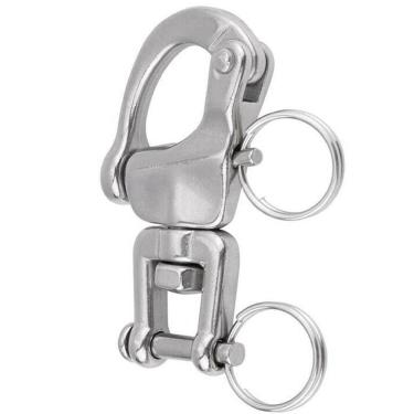 Imagem de Manilha Tubarão Inox Com Destorcedor 90Mm