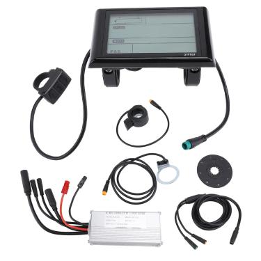 Imagem de ZAWELIYO Kit de conversão de scooter elétrica, controlador de metal, visor LCD eficiente para melhorar o prazer de andar em ciclos elétricos