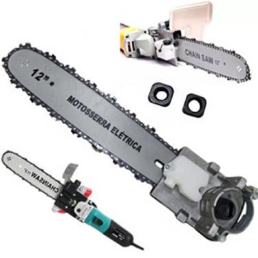 Imagem de Motosserra Adaptador Rosca M10 M12 Para Esmerilhadeira Lixadeira Jardi