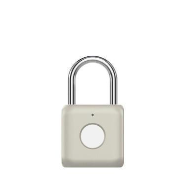 Imagem de Cadeado Inteligente Com Impressão Digital Prata