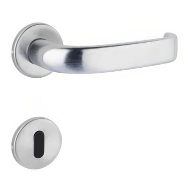 Imagem de Conjunto De Fechadura 236 Em Zamac Interna St1 40 Roseta 323 De Inox Cromado Acetindado...