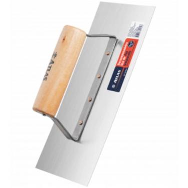 Imagem de Desempenadeira Lisa De Aço Temperado Com Cabo De Madeira 12x25cm - 133 - Pincéis Atlas