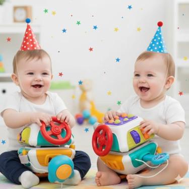 Imagem de CUBO EDUCATIVO BEBÊ 7 em 1 - CRIANÇA - BRINQUEDO DE ROTAÇÃO - PEÇAS GIRAM - TREINO DE HABILIDADES SENSORIAL - INTERATIVO - CRIATIVO - BRINQUEDO PARA PRESENTE