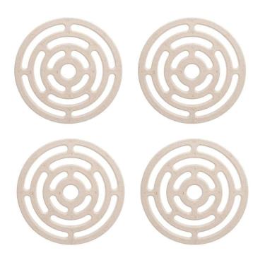 Imagem de Kit 4Un Descanso De Panela Aparador Redondo Bege