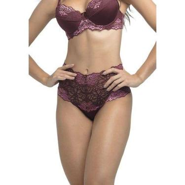 Imagem de Calcinha Calça Clássica Promenade DeMillus 57531, Vinho barolo, ME