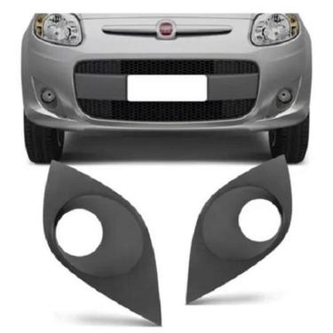 Imagem de Par Moldura Grade Farol Milha Palio G5 2012 13 14 15 16 2017