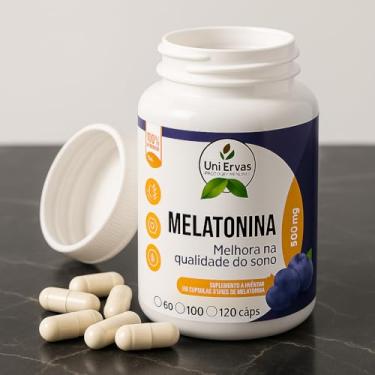 Imagem de Melatonina 500mg 60 Cápsulas - Uni Ervas
