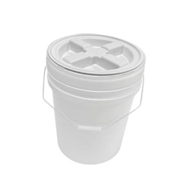 Imagem de Baoblaze Balde hermético de 18 litros, recipiente reutilizável e versátil para armazenamento de alimentos secos com tampa para agricultura, jardinagem, pintura