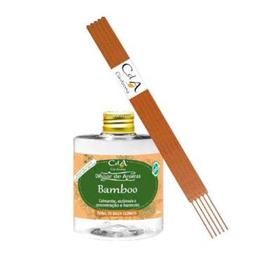 Imagem de Difusor Aromas Bamboo com Florais de Bach 350ml c/ 3 Varetas Fibra de Algodão
