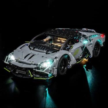 Imagem de LocoLee Light kit Compatible with Lego 42214 Lamborghini Revuelto Super Sports Car - No Model Only Light, LED Lighting Accessories Compatible with Lego 42214 (Standard Version)