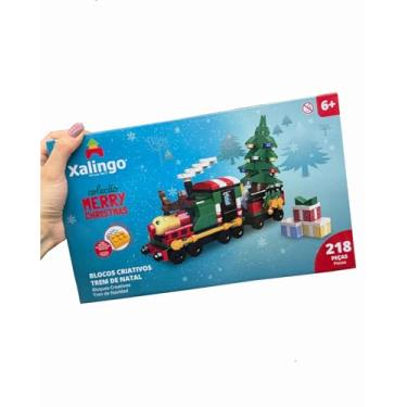 Imagem de Blocos de Montar Trem Natalino com Papai Noel, Magia e Diversão em Família, Criatividade, Magia e Decoração