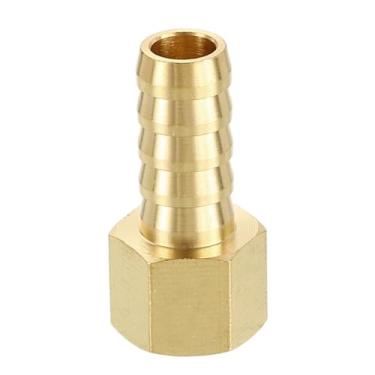 Imagem de HARFINGTON 3 peças de 5/20.3 cm a 1/10.2 cm NPT fêmea latão mangueira de metal encaixe de farpa splicer mender para impressão 3D, compressor de ar, máquina CNC, matrizes