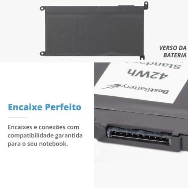 Imagem de Bateria para Notebook Dell Inspiron P69G - BestBattery, Preto