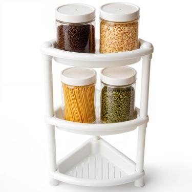 Imagem de Prateleira Desmontavel De Canto Organizadora Multiuso Cozinha Lavander