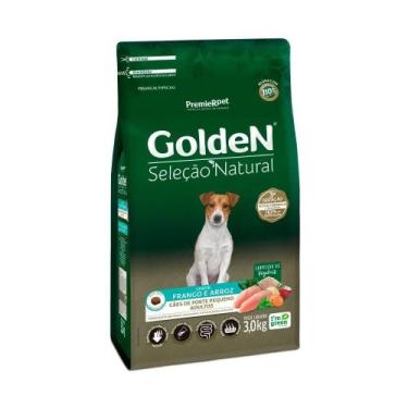 Imagem de Ração Golden Seleção Natural Cães Adultos Mini Bits Frango Premier Pet