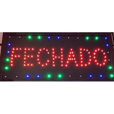Imagem de FECHADO 220V painel de led letreiro placa luminosoLED PISCAR - tltled