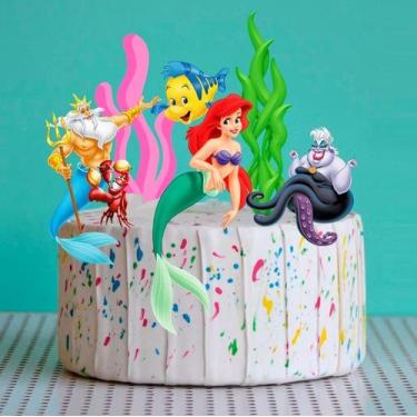 Imagem de Topo De Bolo Pequena Sereia Topper - Nicolados