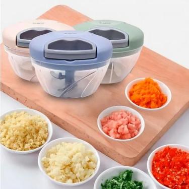 Imagem de Processador alho verduras frutas 3 lâminas 500ml fatiador - B-Max
