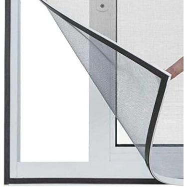 Imagem de kit 2 Super Tela micro rede Mosquiteiro Janela Inseto+ Fita - Magnetic