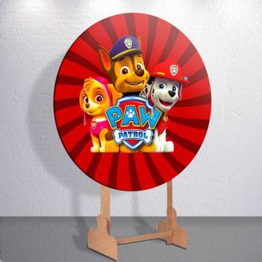 Imagem de Capa p/ Painel Festa Decoração Infantil Patrulha Dog Salvadoral Redond