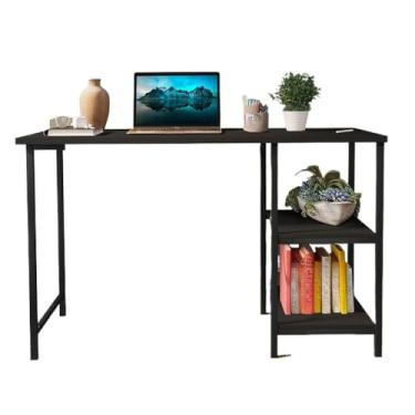 Imagem de Escrivaninha Mesa Office Estudo Estilo Industrial 110cm Móveis(Preto/preto)