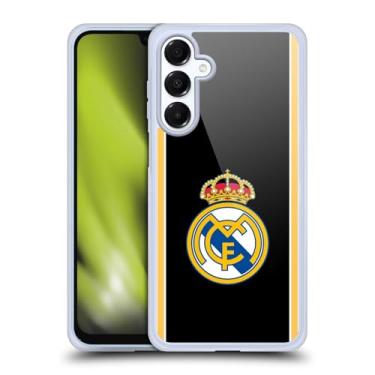 Imagem de Head Case Designs Capa de gel retrô preta oficialmente licenciada pelo Real Madrid CF Bring Back 99/00 [proteção de grau militar] compatível com Samsung Galaxy A16 5G e compatível com MagSafe