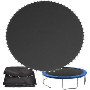 Imagem de Tapete De Substituição De Trampolim Redondo, 6ft/8ft/10ft/12ft/13ft/14ft/15ft/16ft Trampolim Bouncing Sheet, Black, 6ft- (36 buckles)