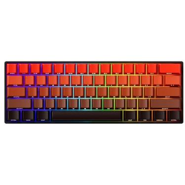 Imagem de Teclado Mecânico Gamer Magnético Akko x Monsgeek Fun60 Pro SP Blaze Gradient 8K Switch Akko Glare Linear AKKO01-00006-BG